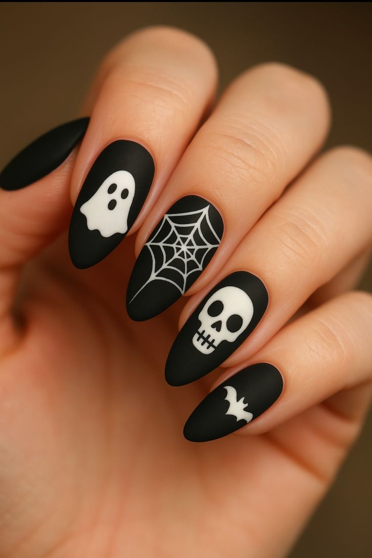 Spooky Chic Halloween Nails
