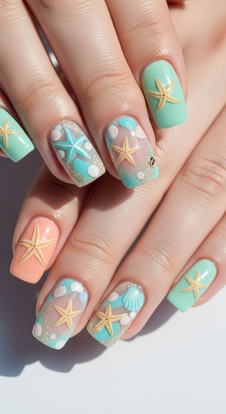 Starfish Summer Nails 2026 (19)