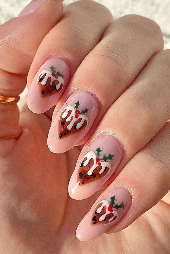 Sugar Heart Pink Nails