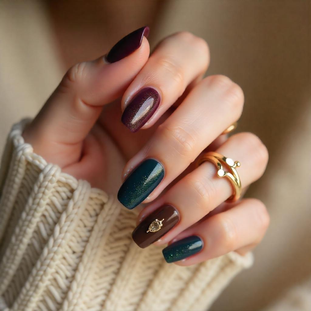 Summer nails 2025 - fresh mint green and white nail art with delicate leaf patterns and botanical designs for cute summer manicures