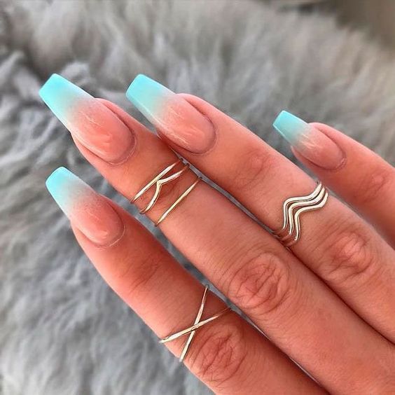 Summer French Tip Ocean Nails 2026