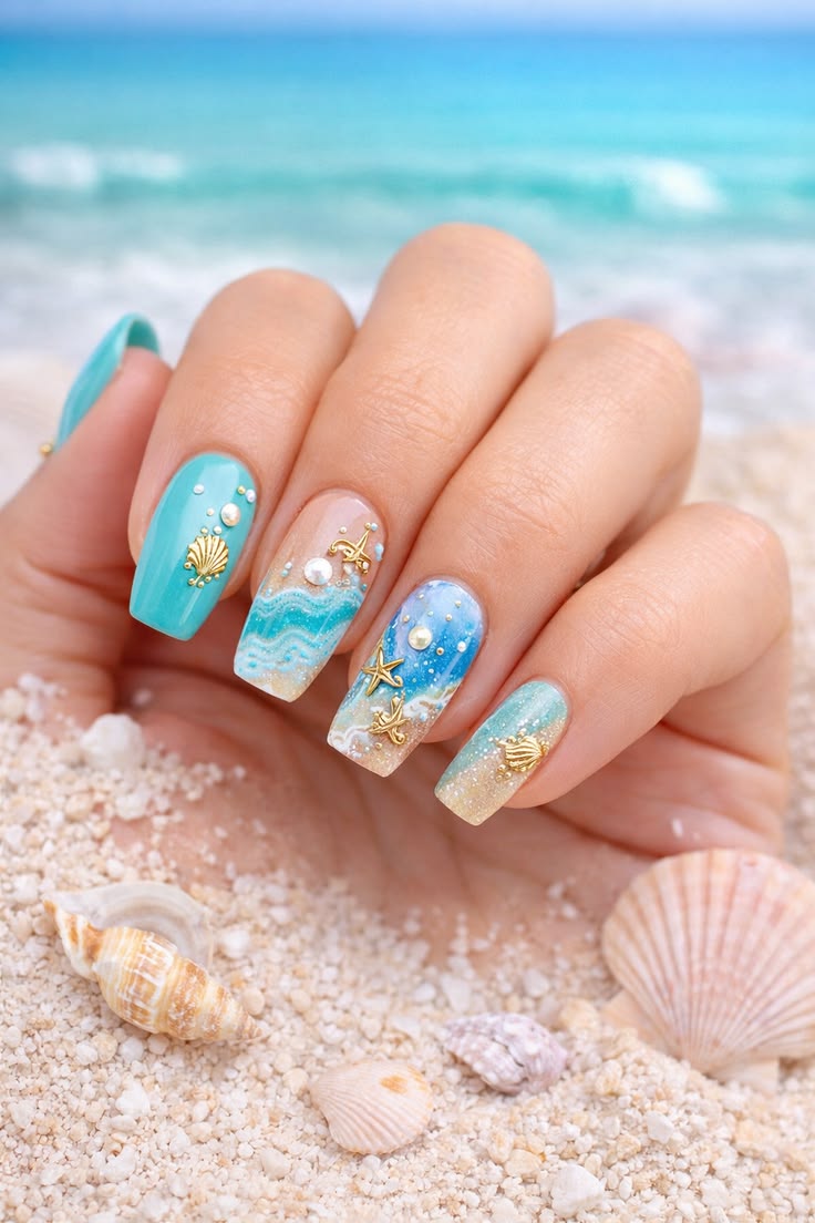 Summer Beach Nails 2026 (10)