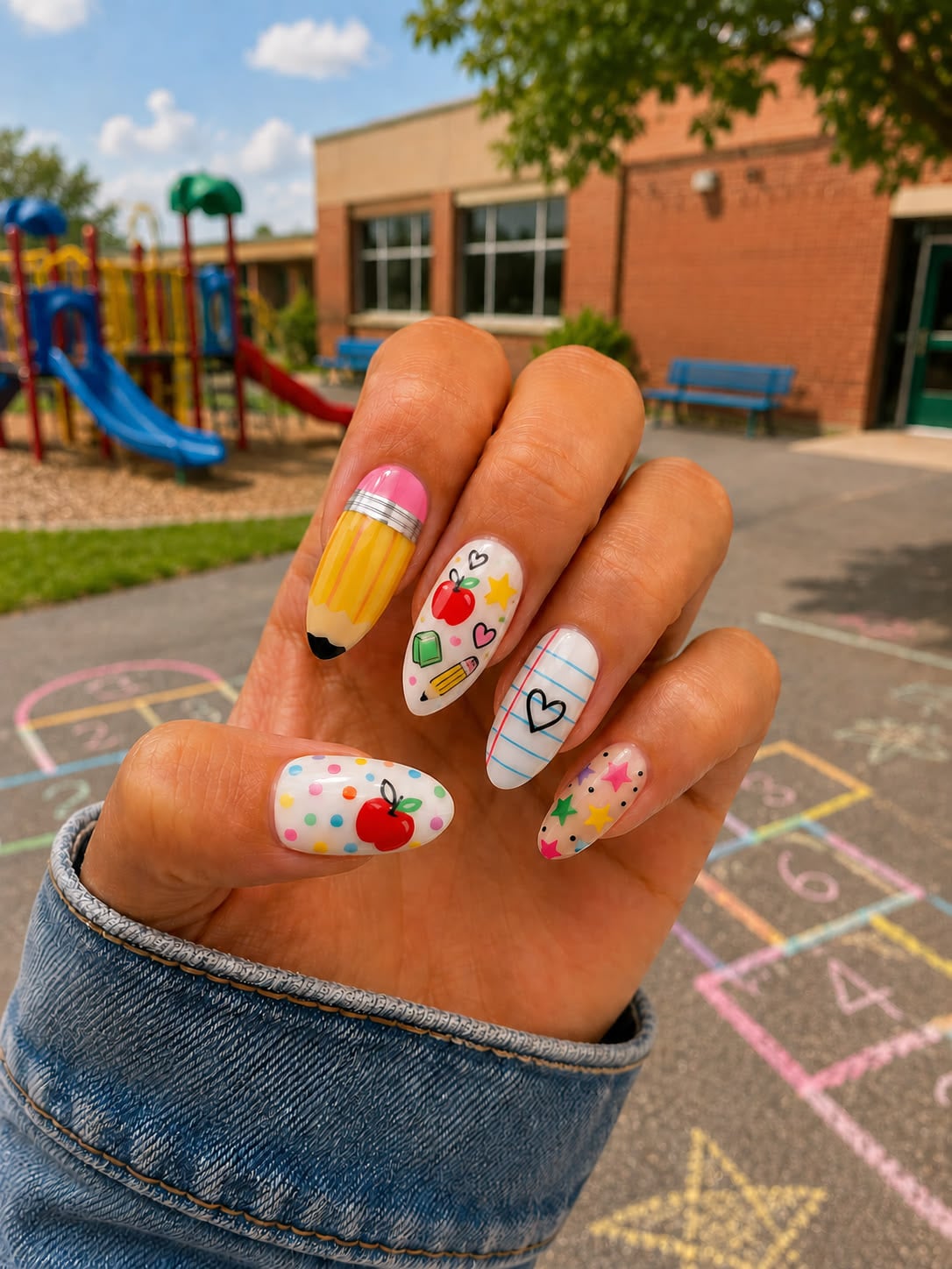 Teacher Back To School Nails