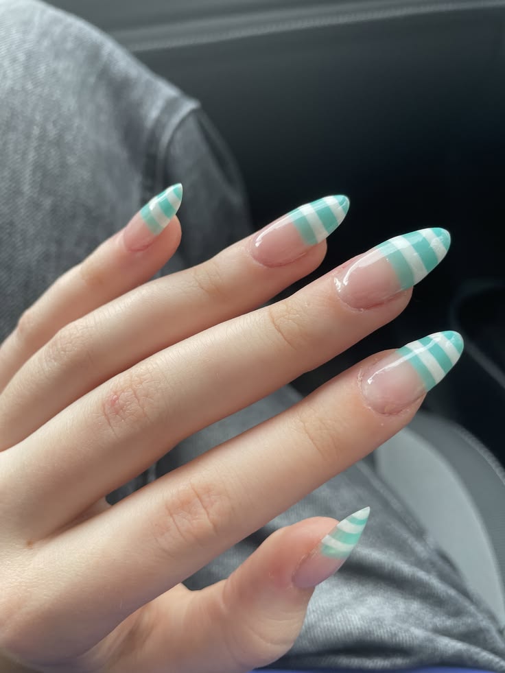 Teal Nail Designs (6)