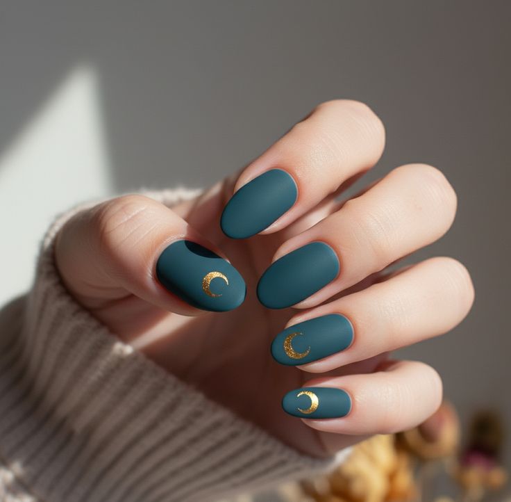 Teal Nail Designs (7)