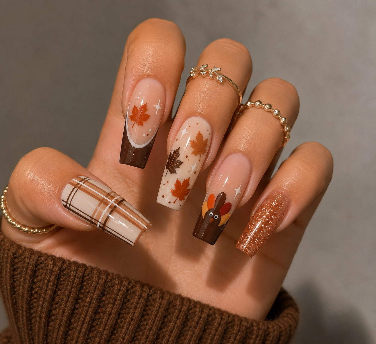 Thanksgiving Fall Nails