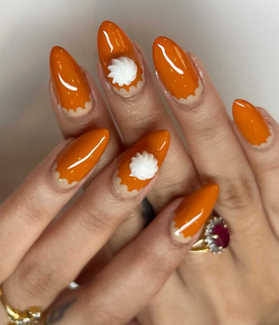 Thanksgiving Nails Pumpkin Pie