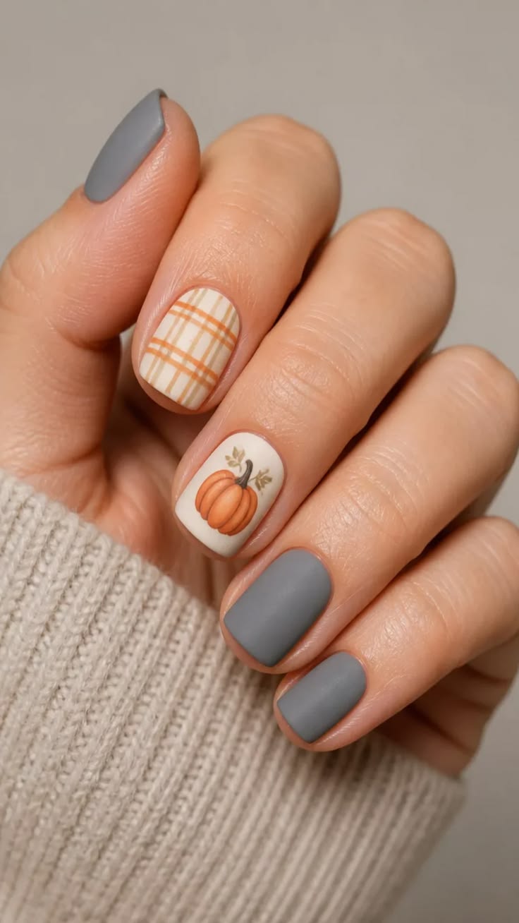 Trendy Fall Theme Nails