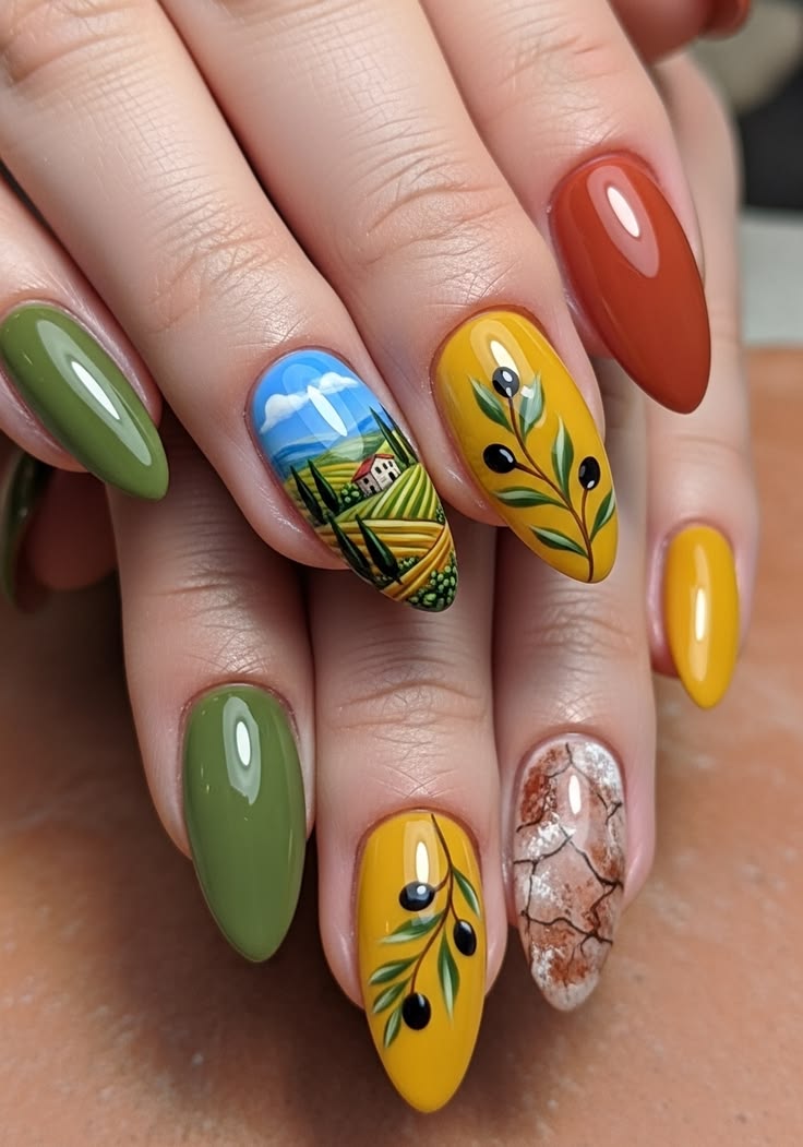 Tuscan Nails 2000s Ideas (15)