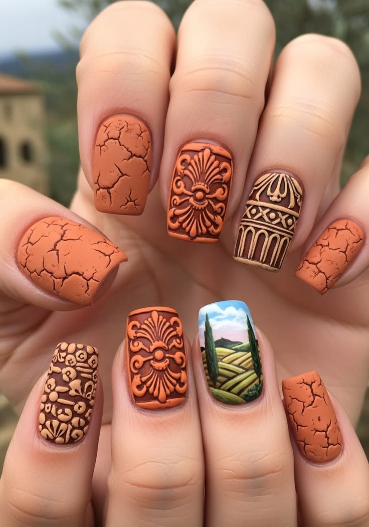 Tuscan Nails 2000s Ideas (2)