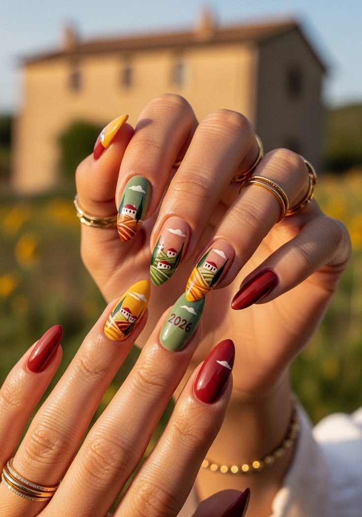 Tuscan Nails 2000s Ideas (4)