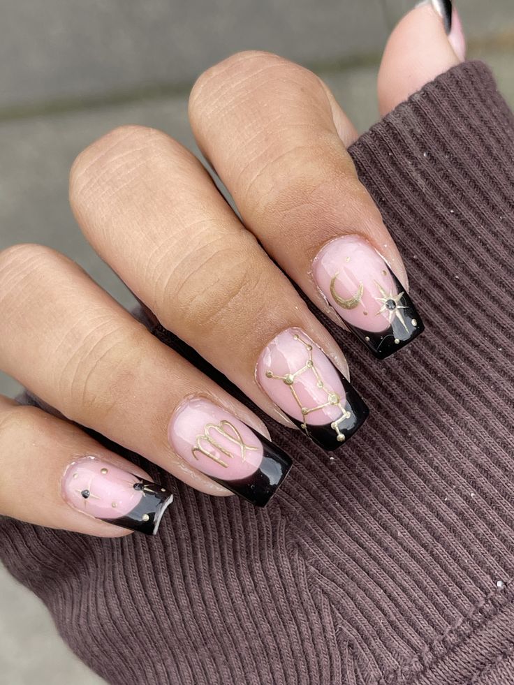 Virgo Constellation Nails